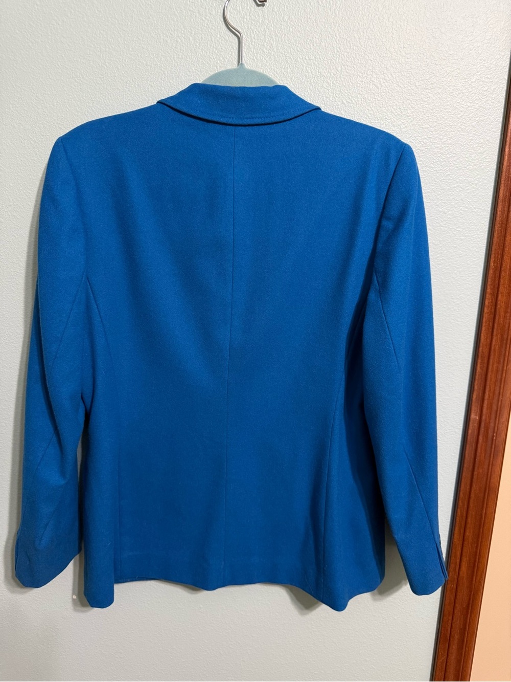 Vintage Pendleton Teal Blue Virgin Wool Blazer Jacket Size 8 - Picture 7 of 13